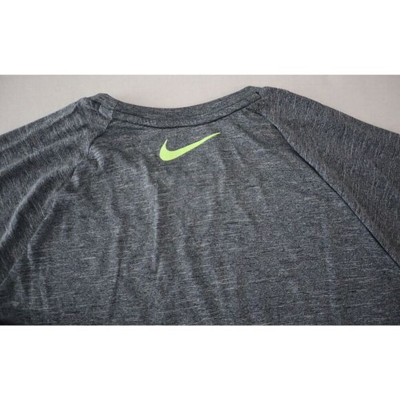 Nike Swim NESSC677 Men's Sz S Gray Heather Dri-FIT Hydroguard UPF 40+ S/S Shirt - Picture 4 of 8
